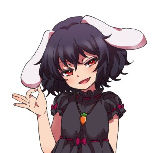 Tewi_Siro_Usagi's profile picture. 행운을 가져다주는 토끼야.

자그마한 행운은 단돈 100엔이니까, 불쌍한 토끼에게 자선 사업하는 셈 치고 투자해보라구?
(캐붕 다수/100% 수동/접률 매우 낮음)

착한 친구 레이센 ( @TH_TsundeReisen )