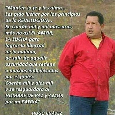 PATRIOTALEAL Te sigue legado del Cmdte Supremo Hugo Chavez Venceremos el blokeo y la guerra contra el pueblo humilde.! ¡Venceremos!