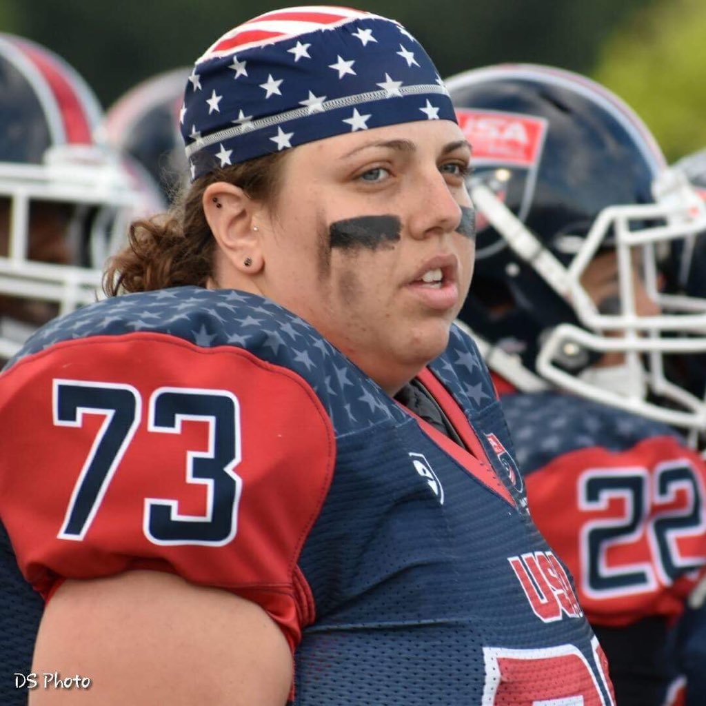 OLine #73 for the Pittsburgh Passion and US Women's National Football Team.