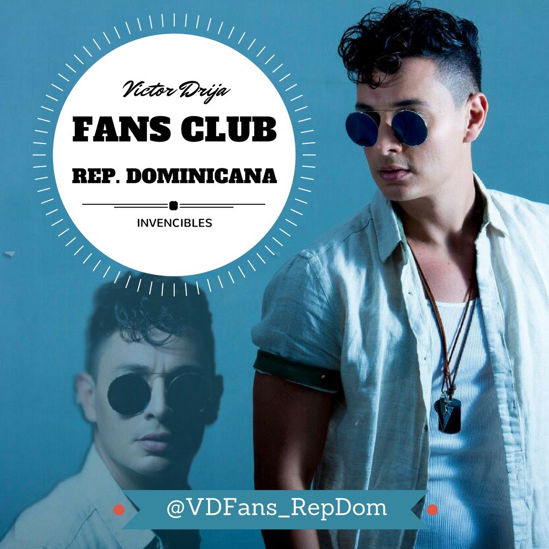 Club de Fans Official en RD de @victordrija.. Siempre Apoyandolo en todo!!  Coord: Lusiana Diaz. FansVD.Rep.Dom@gmail.com