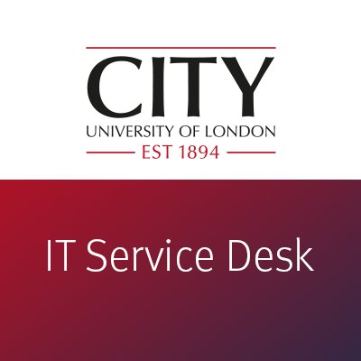 News and Information from IT @CityUniLondon. Have an IT Enquiry? Visit room E101 M-F 08:00 - 20:00 /Call 24/7 - 020 7040 8181 / https://t.co/QJc9GaAQL3