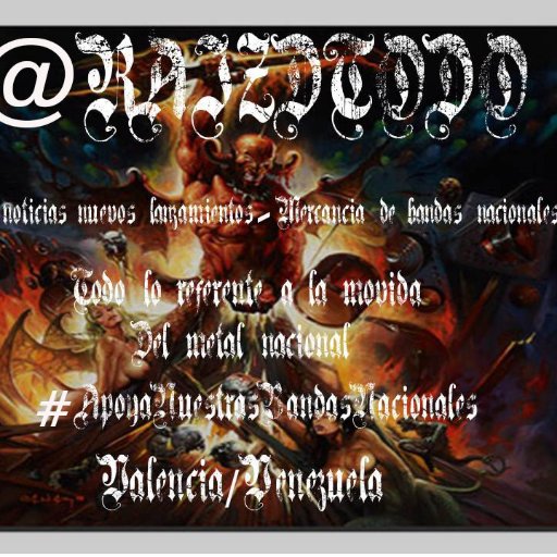 Apoyando 100% el Metal Nacional De Venezuela!!! #ApoyaNuestrasBandasNacionales!!!