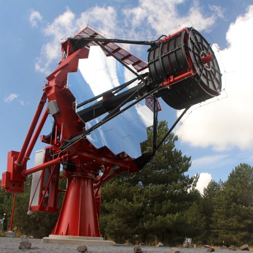 Telescopio ASTRI (Astrofisica con Specchi a Tecnologia Replicante Italiana). Prototype of the CTA Small-Size Telescopes with a dual-mirror configuration.