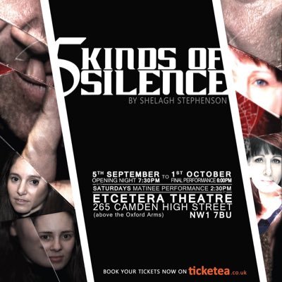 Theatrical Play: Five Kinds of Silence, by Shelagh Stephenson at the Etcetera Theatre Camden..this September! Buy your tickets now to avoid disappointment!