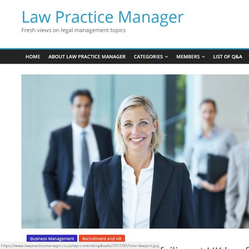 LawManager1's profile picture. Fresh perspective & original knowledge on law practice management issues