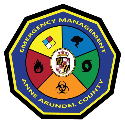 The Anne Arundel County Office of Emergency Management manages the County's response to major emergencies (Account not monitored 24/7, call 911 for emergencies)