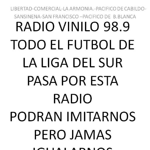 TODO EL FUTBOL LOCAL Y REGIONAL POR 98.9