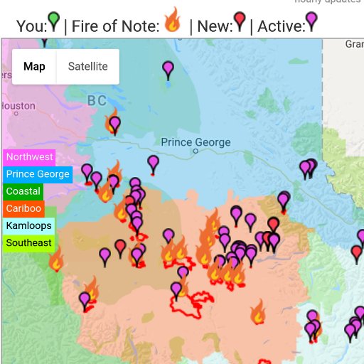 bcwildfireapp's profile picture. Available for iOS and Android