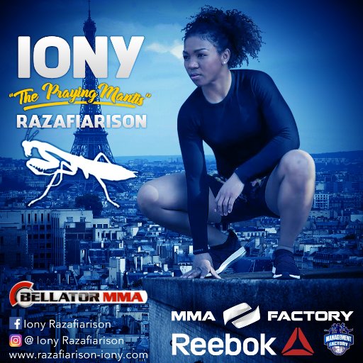 IonyRazaMantis's profile picture. French Woman MMA Pro fighter training at 
https://t.co/TFYnVswCcR  ~ fighting at Bellator Spike TV  ~  Combattante Franco-malgache de MMA Pro.