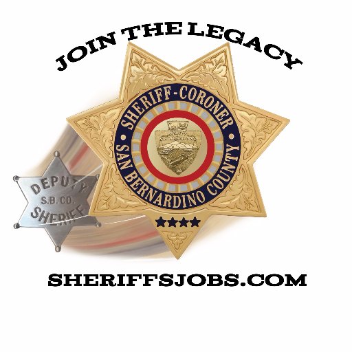 The official Twitter account for the San Bernardino County Sheriff's Recruitment Unit. Also follow our main department account @sbcountysheriff. #JoinTheLegacy