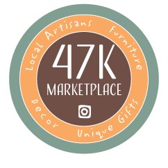 47k Marketplace is an artisan boutique located in downtown Monroe, NC featuring local artists. We specialize in local, hand crafted furniture, gifts, and decor.