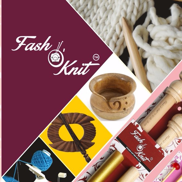 fashoknit's profile picture. Fash O’ Knit is a new Brand name in the knitting Industry who provide fine art & craft products like knitting needles, crochet hooks, wooden yarn bowl.