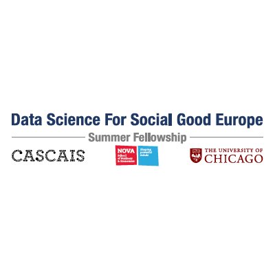 Data Science for Social Good Europe summer fellowship, working on problems with social impact. @NovaSBE collaboration with @UChicago / Supported by @CMCascais