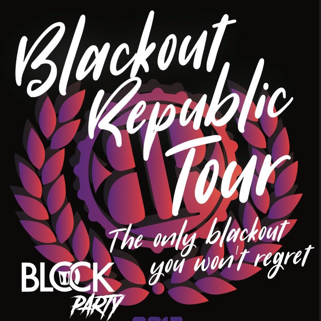 The only blackout you won't regret. -------------------------------------------------Submissions to Blkoutrepublic@gmail.com, Peep the fall tour 😈
