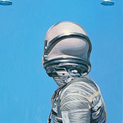 I paint astronauts and, sometimes, dinosaurs.