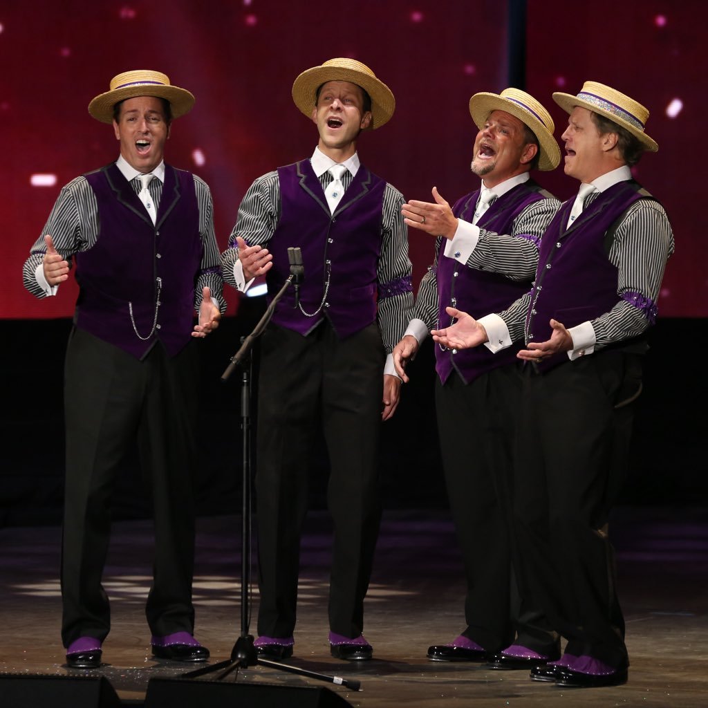 2017 International Quartet Champion. We are a nostalgic barbershop quartet performing like the song and dance men from turn of the century America.