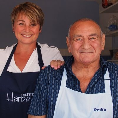 Pedro's Harbour Bites...at 82yrs now works with daughter Maria at Whitstable Harbour Market