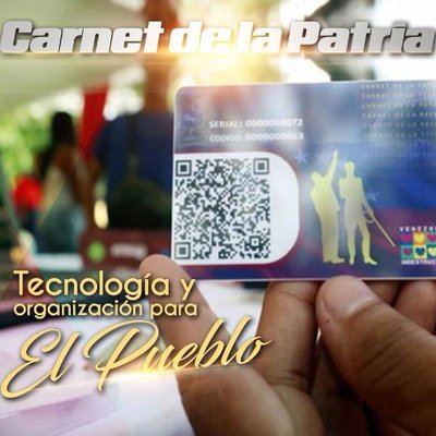 El #CarnetDeLaPatria llega a la #Venezuela profunda para garantizar su bienestar al Pueblo!  Cuenta Oficial @CarneDeLaPatria #SomosVenezuela #CarneDeLaPatria