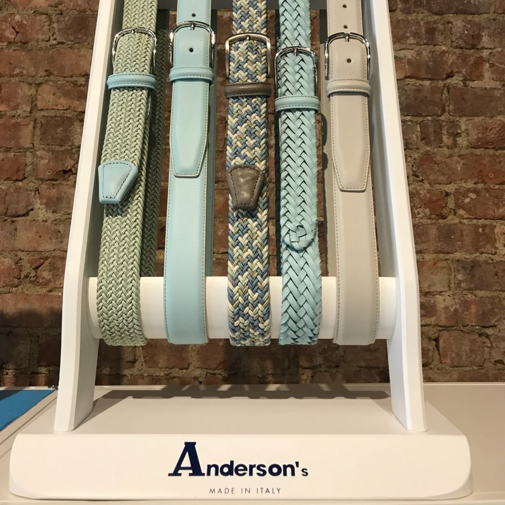 Anderson’s is an Italian home grown company specializing in fine leather and woven belts, all of which are manufactured in Parma, Italy since 1966.