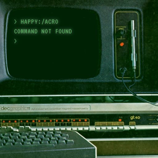 happyacro's profile picture. An infinitely positive robot happily generating every possible motivational acronym for the word "TEAM".