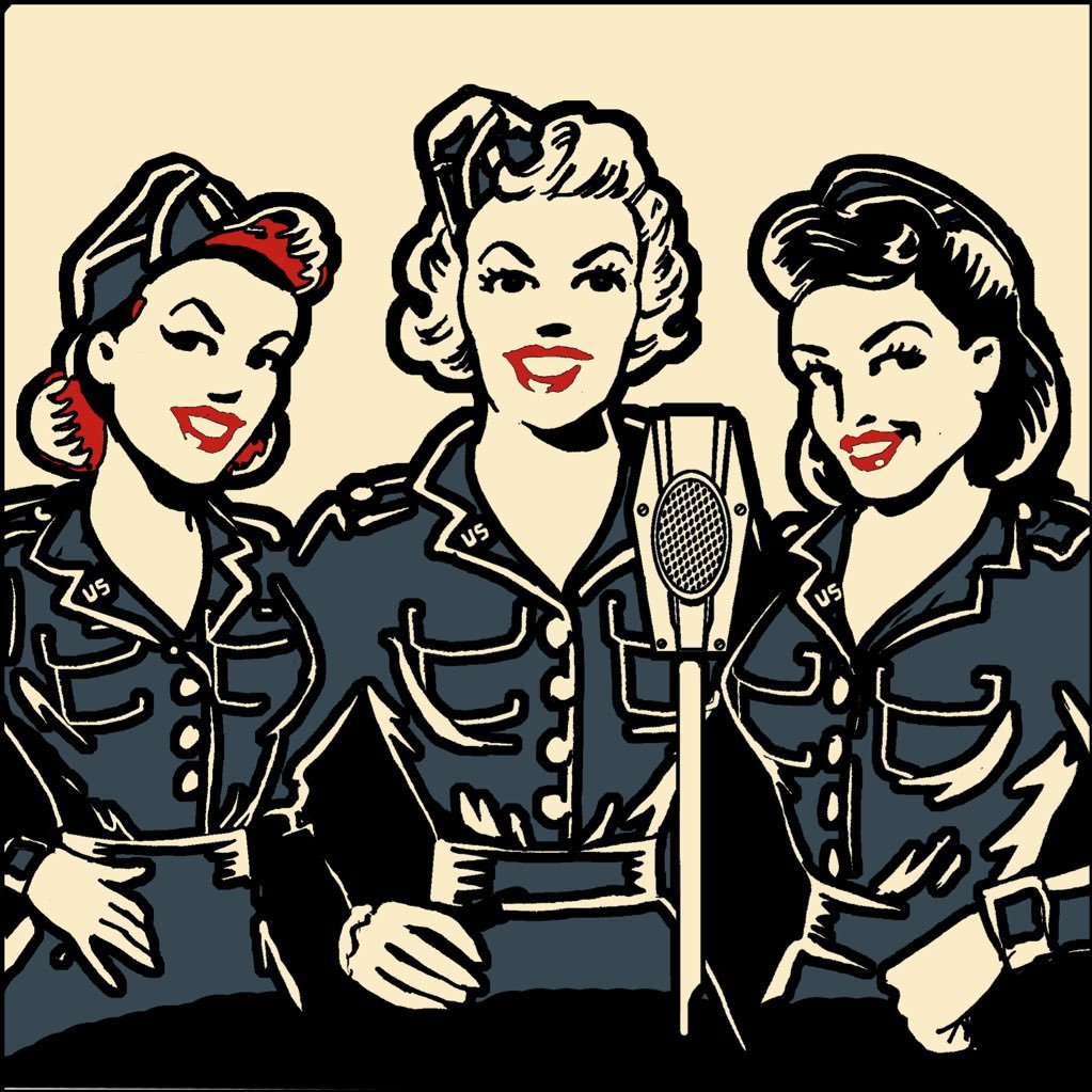 All the way from 1940s New York City! The most authentic close harmony wartime trio either side of the Atlantic, performed by some cheeky, quick-witted dolls.