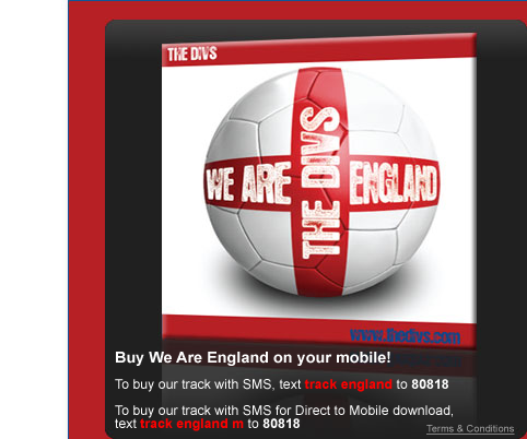 thedivs's profile picture. As football fans we believe in our boys and are confident we'll bring the World Cup home. So confident we've written a song about it .. COME ON ENGLAND!