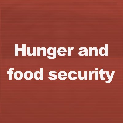 News articles, reports, press releases and retweets relating to #hunger, food crises and #FoodSecurity.

Half-automated (accidental off-topic tweets may occur).