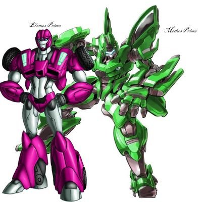 The young twins Prime ready to take action in war and protect family. Father @jackstrife78 mother @SterlightPrime
