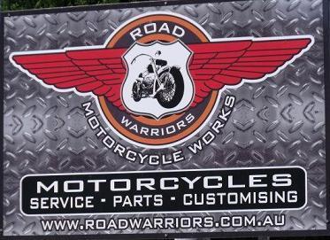 Road Warriors Motorcycle Works at Mt White off F3, Motorcycle sales & service