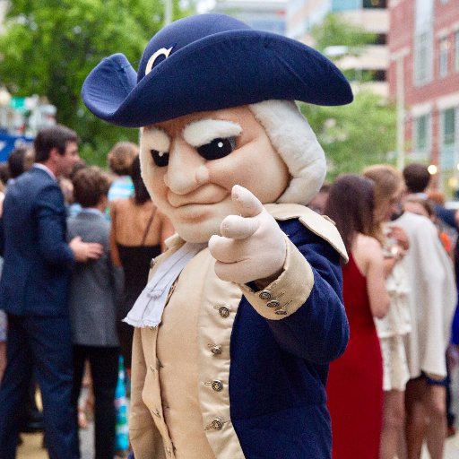 The official mascot of GW Athletics #RAISEHIGH