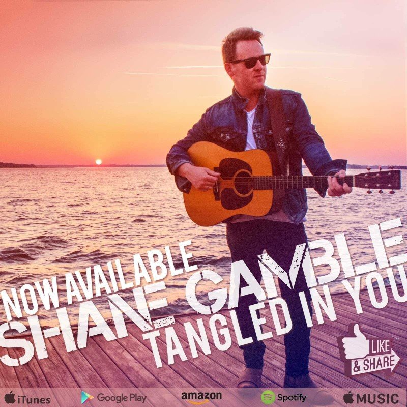 Shane Gamble's latest single Tangled In You is now available at the iTunes store.