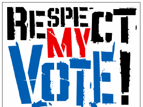 Opposition to being governed by a rag bag of rejects = Clegg's Coalition of the Losers. #respectmyvote