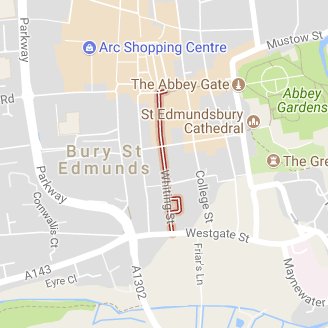 A beautiful street in the medieval grid. Independent shops and professional services.