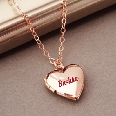 Bushra 2024 name locket