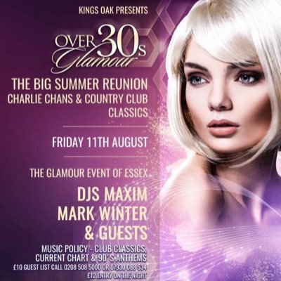 @EssexOver30s Essex's Most Exclusive Over 30's Events * Monthly Events * Private Events * DJ hire * contact us for more details