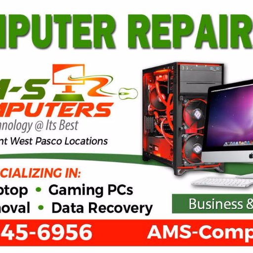 Computer Repair Company, IT Consultants and Apple Repair Experts. We Build Custom Computers. 727-645-6956  #amscomputers