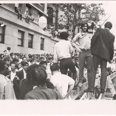 This is an historical Twitter feed documenting events as they took place at Columbia University in 1968, but especially from April 23-June 4, 1968.