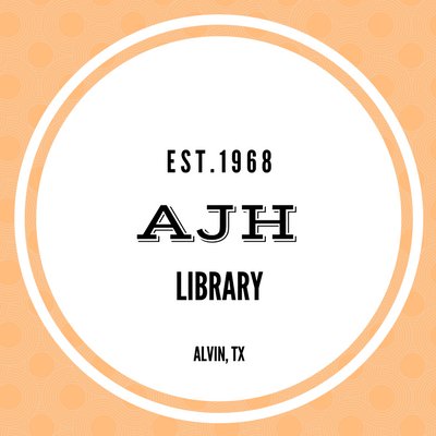 Library account for Alvin Jr. High in Alvin, TX. We love books, authors, & reading, of course!