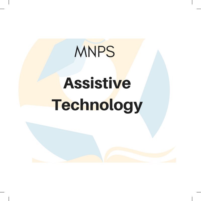 MNPS_AT's profile picture. Official Twitter of the Assistive Technology Department in Metro Nashville Public Schools