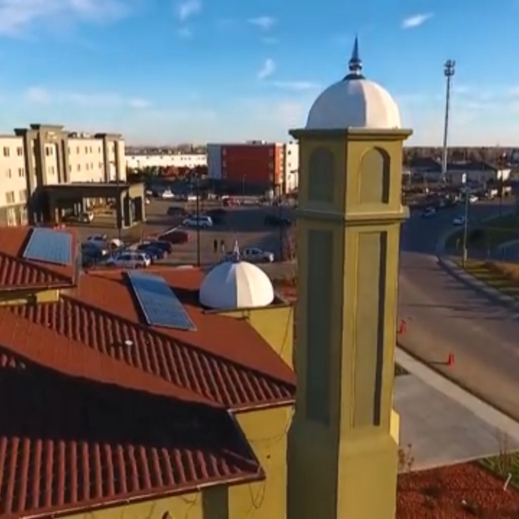 First ever volunteer Built mosque in North America. Which inaugurated by khalifa of Islam Hazrat Mirza Masroor Ahmad on 4th November 2016.