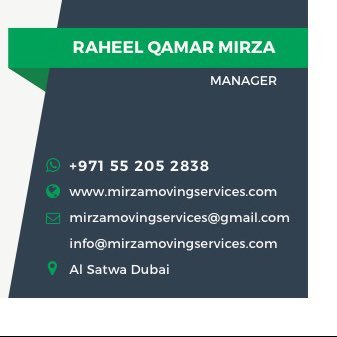 raheel_qamar's profile picture. We offer all kinds of moving services; whether it is a wardrobe, sofa, dining table, bed room or even a whole flat, office furniture, a villa.