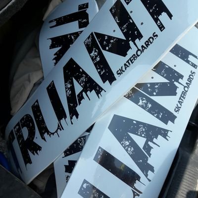 making symmetrical skateboards, 2 noses, medium concave!! Truant Skateboards LLC.