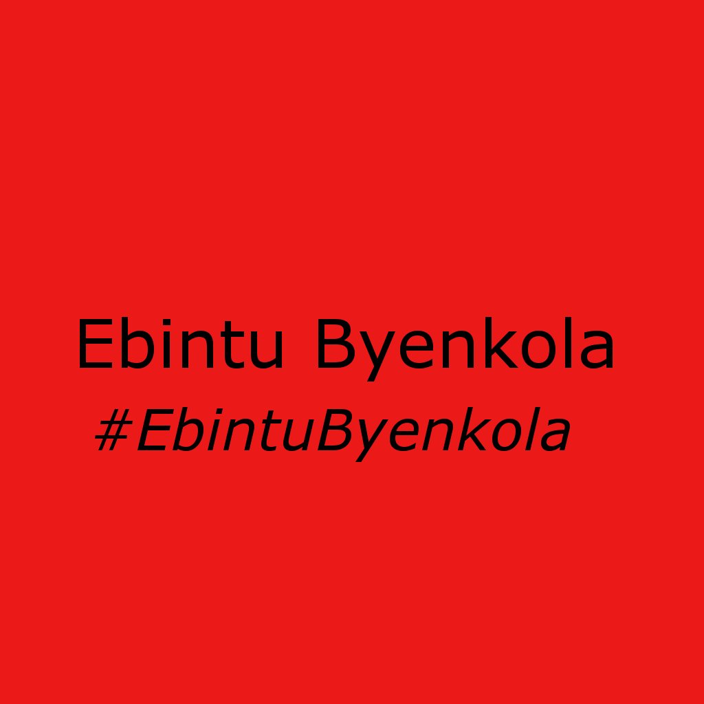 #EbintuByenkola