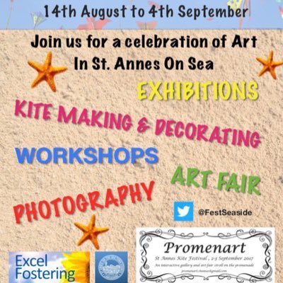 Bringing art to St.Annes On Sea Lancashire August 14th - September 4th 2017