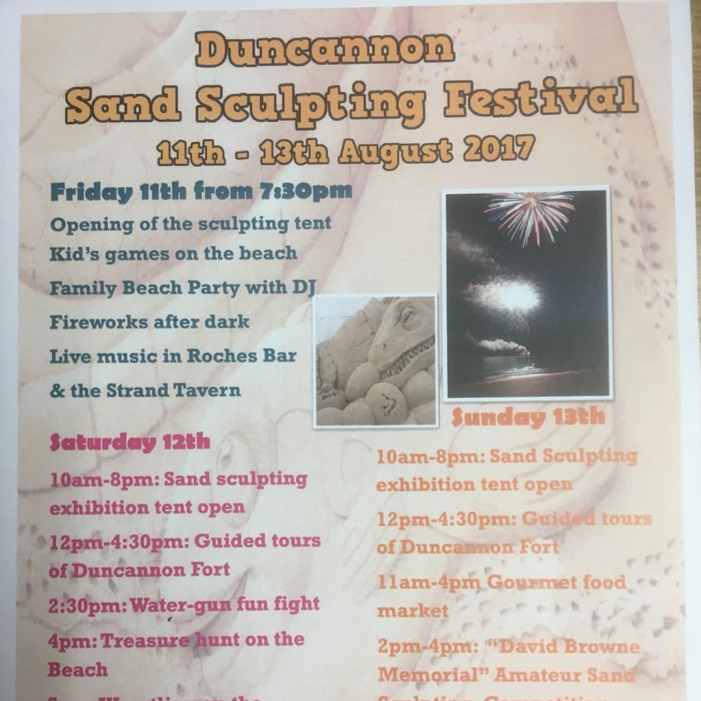 Family fun weekend set on Duncannon beach. This years festival 2018 Aug 10-12
