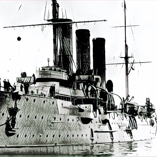 Russian protected cruiser. Served during the Russo-Japanese War. Currently based in Petrograd for repair #1917LIVE