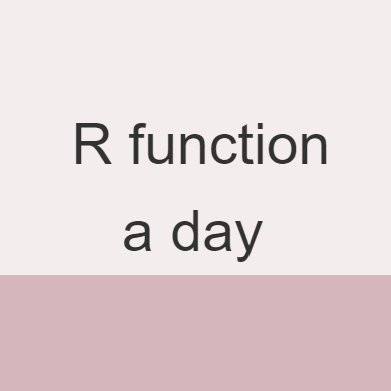 R function a day for everyone interested in data science.