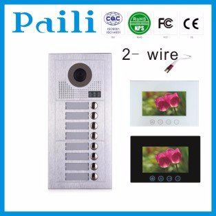 China video door phone intercom door entry system, 2-wire system, CAT-5 system, 4-wire system, for villa, for building for apartment