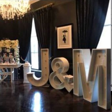 Hire Light up and Floral letters and numbers.