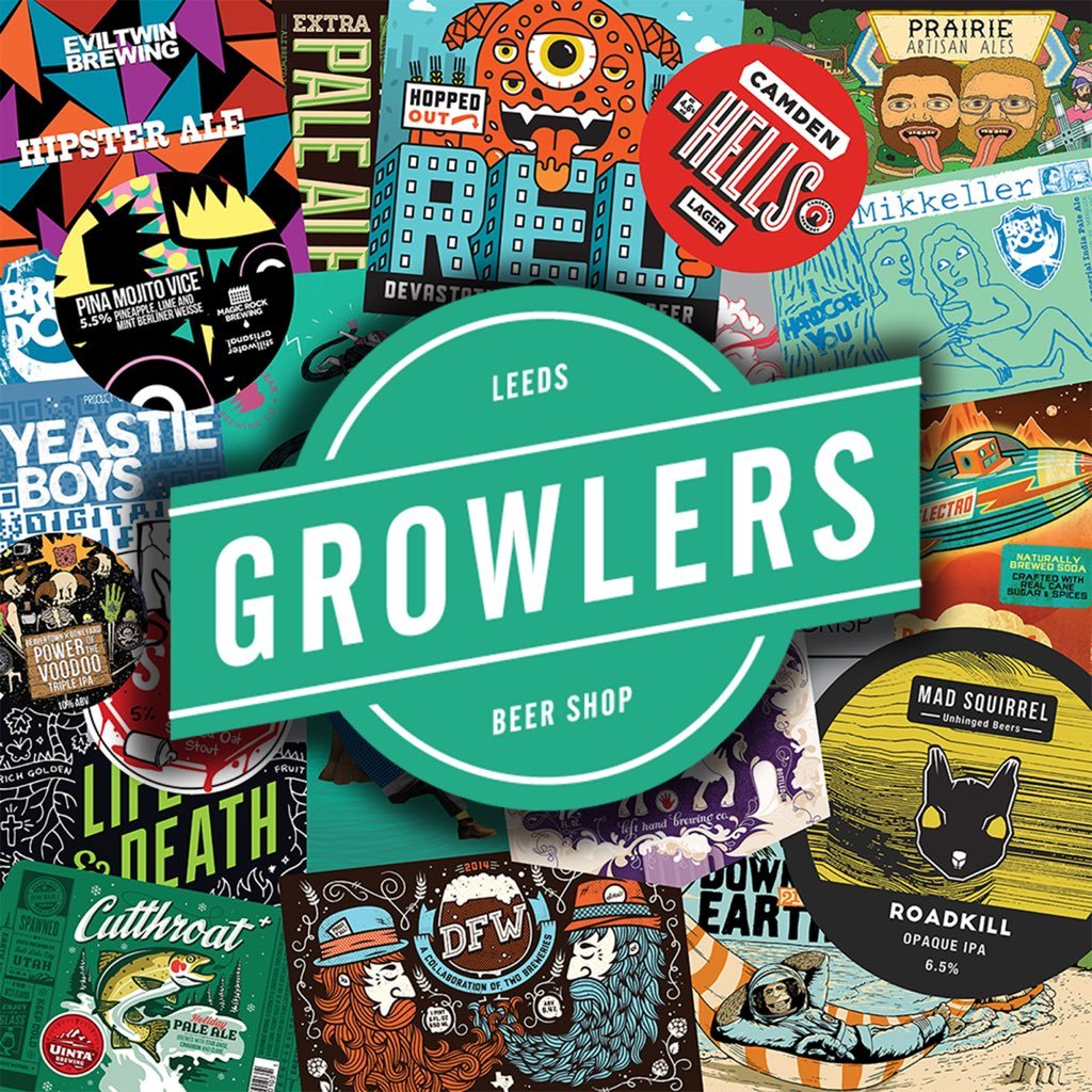 New craft beer shop in the heart of Headingley - Otley Road.

Open 12pm - 11pm everyday 

hello@growlersbeer.co.uk. 📧